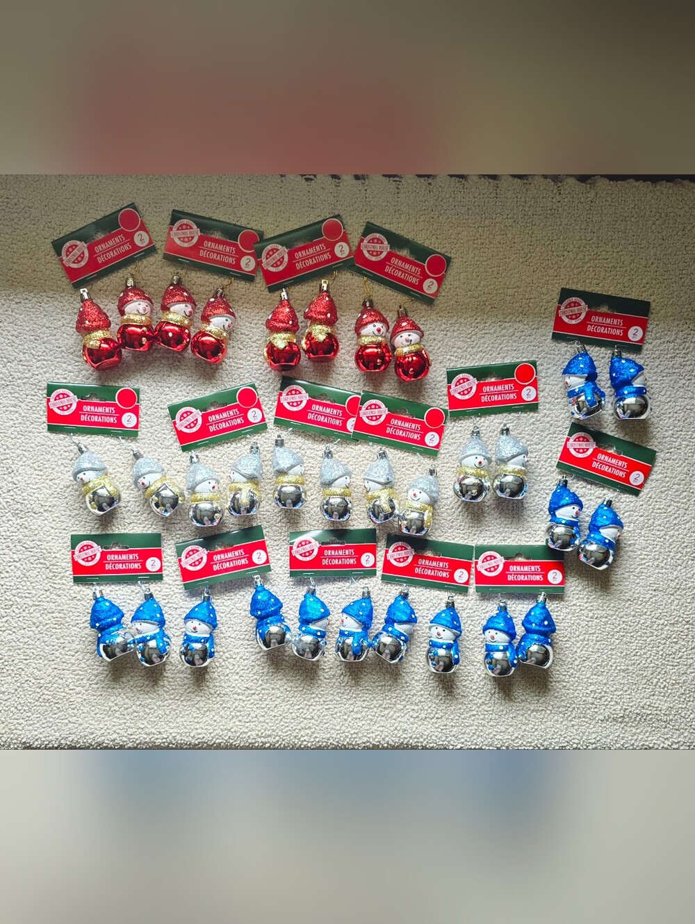 CHRISTMAS HOUSE Snowman Ornaments Bundle
